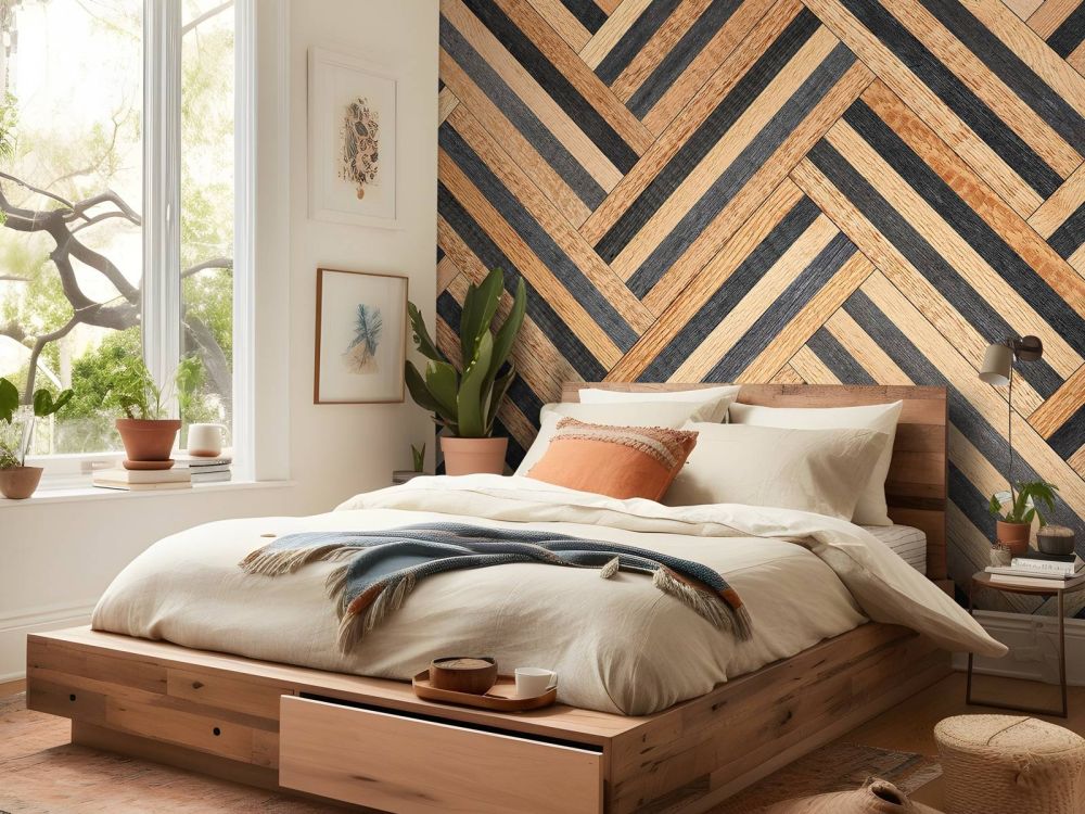Visgraat van hout