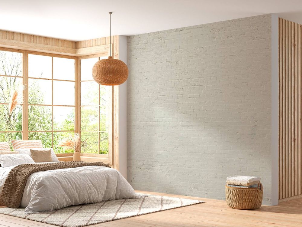 Geverfde bakstenen muur