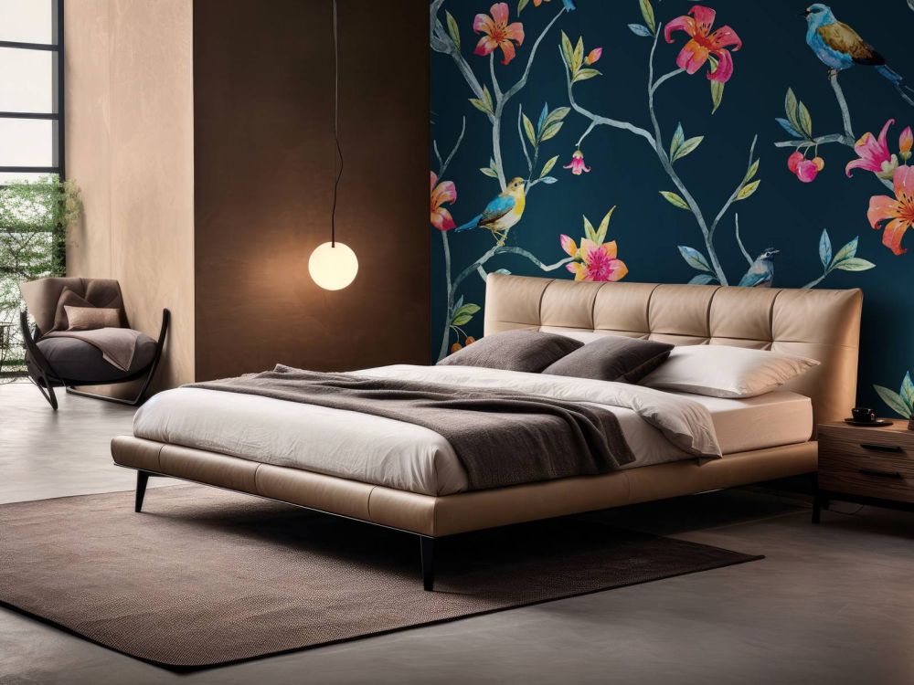 Tropische bloemen en vogels