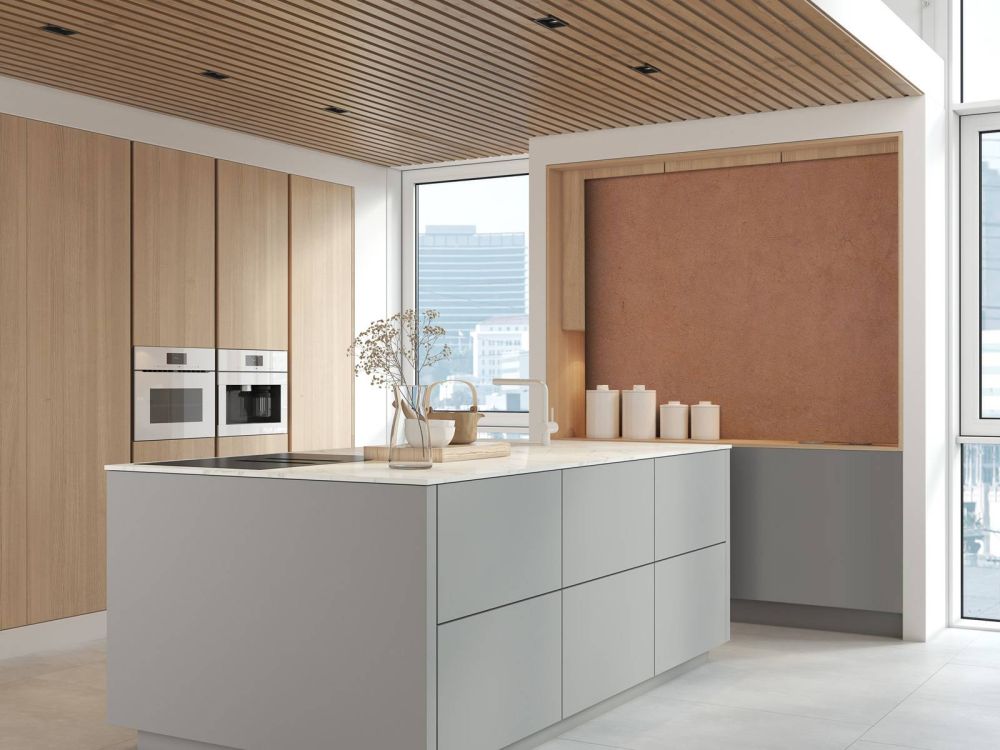 Beton structuur in terracotta kleuren