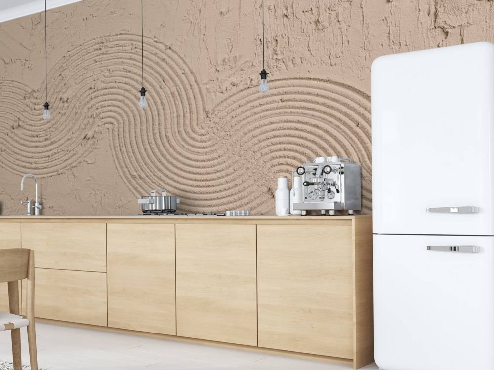 Zen garden structuur in taupe