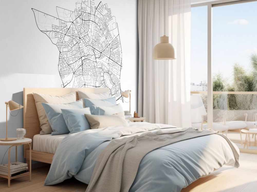 Plattegrond van Apeldoorn, wit