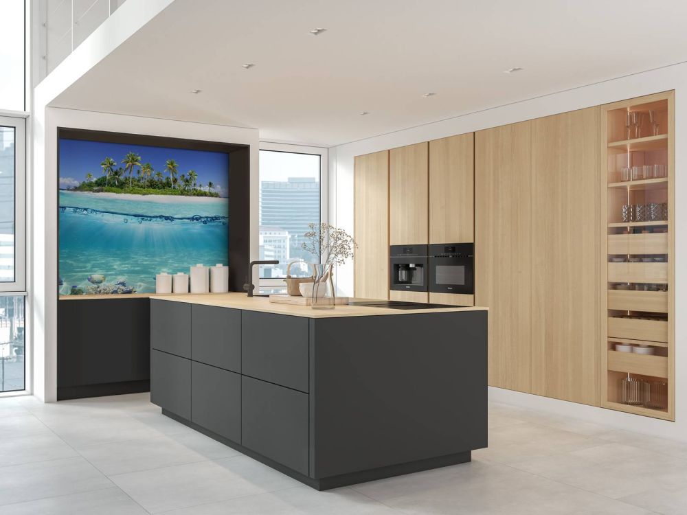 Tropisch eiland en koraalrif