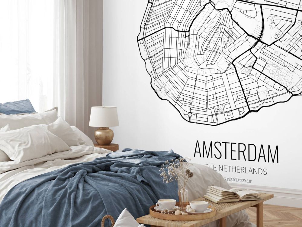 Unieke kaart van Amsterdam