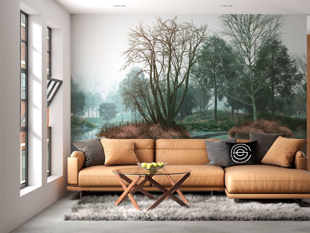 Herfst vintage landschap