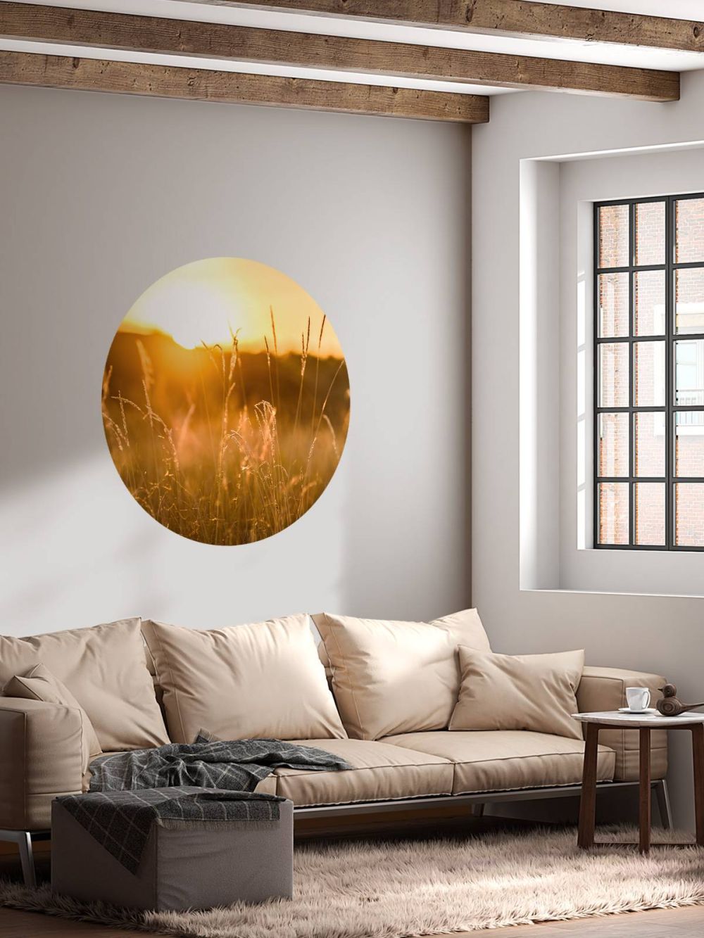 Zonsondergang tussen het graan