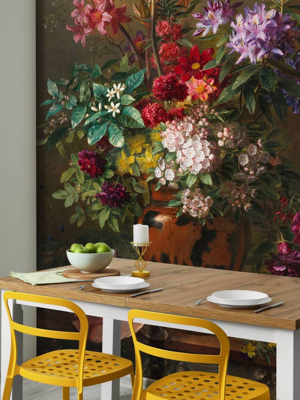  Stilleven met bloemen in een Griekse vaas