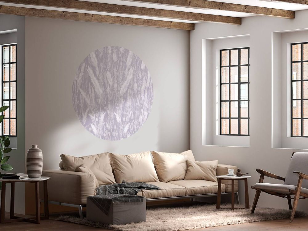 Wall of field grasses - purple