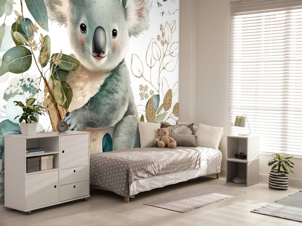 Schattige koala in eucalyptus
