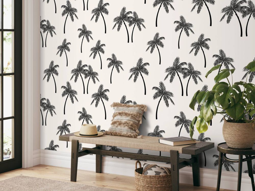 Patroon met palmbomen