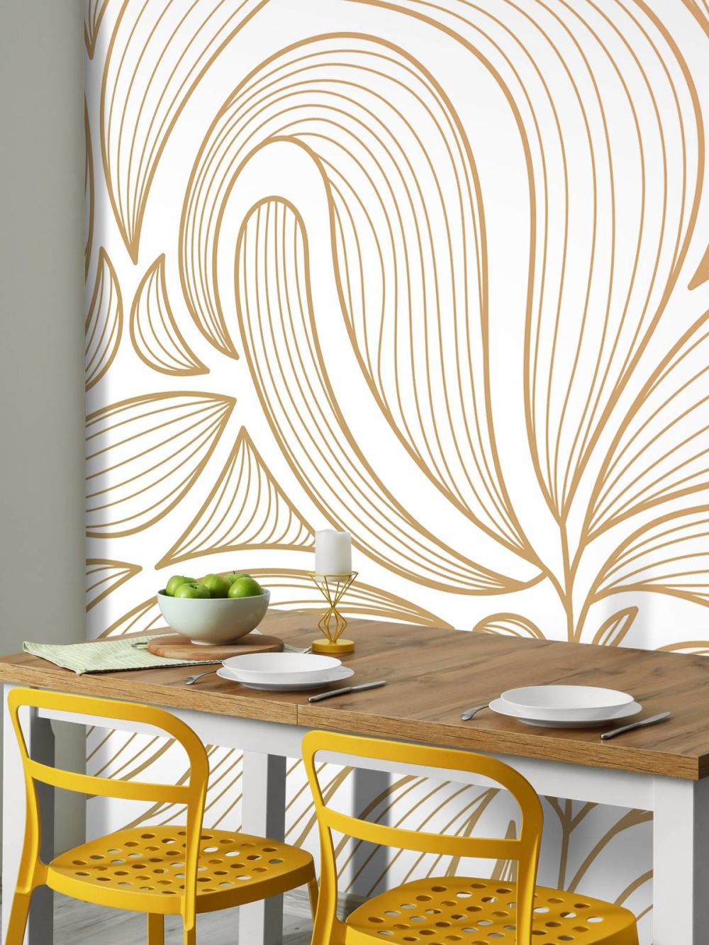 Art deco bloemen