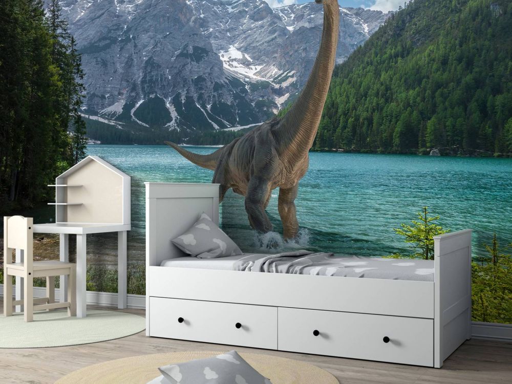 Brachiosaurus in het water