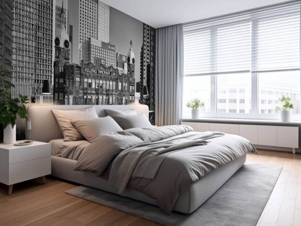 Hotel New York in zwart wit Rotterdam 