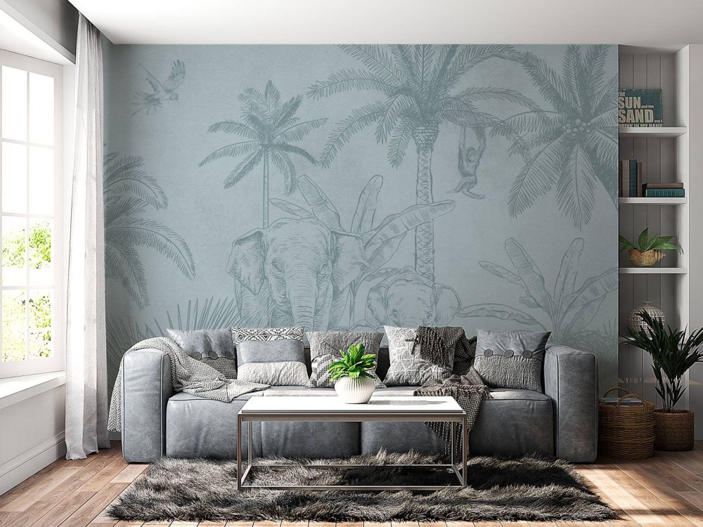 Olifanten blauw