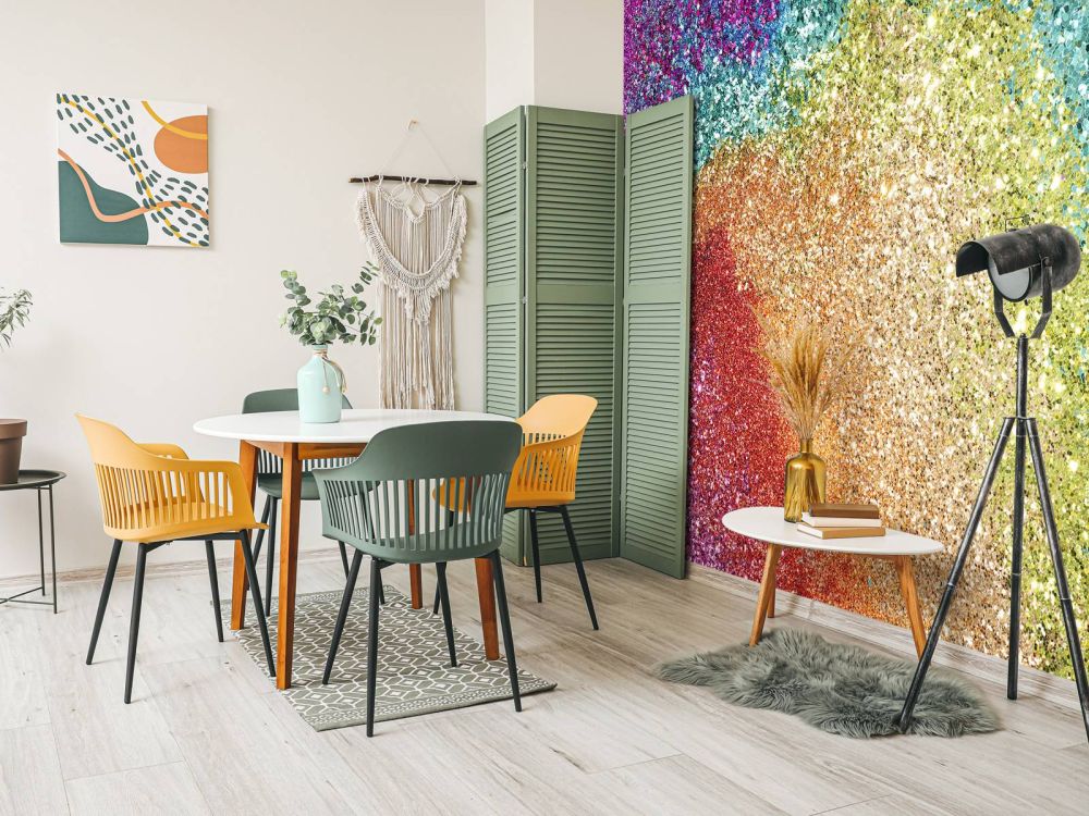 Regenboog glitters