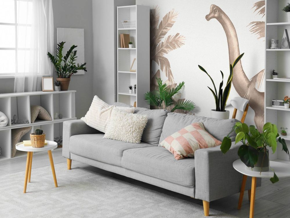 Dinosaurussen in taupe