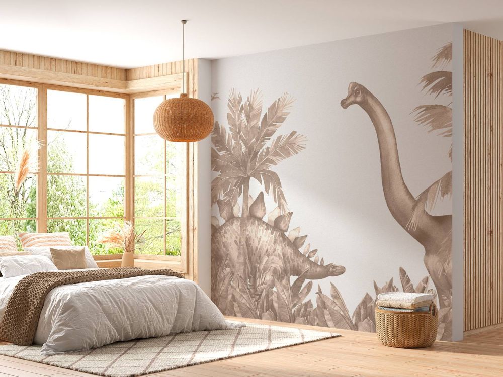 Dinosaurussen in taupe
