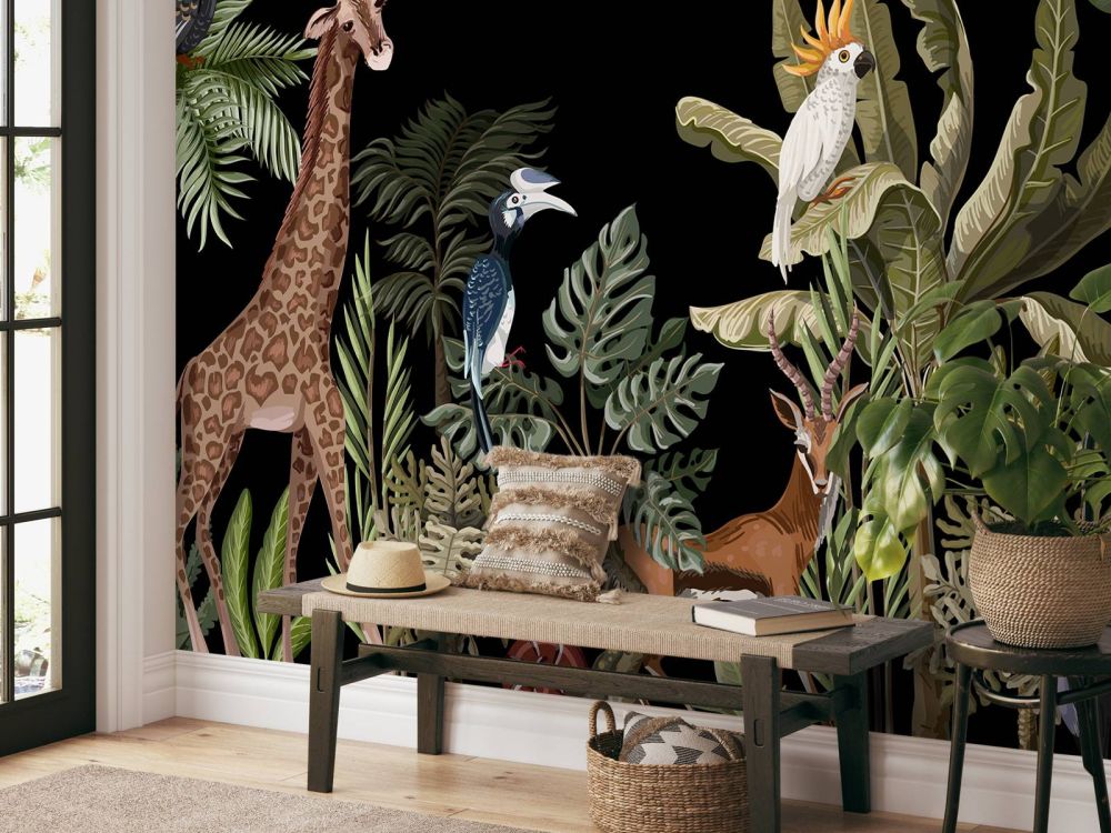 Verschillende jungle dieren