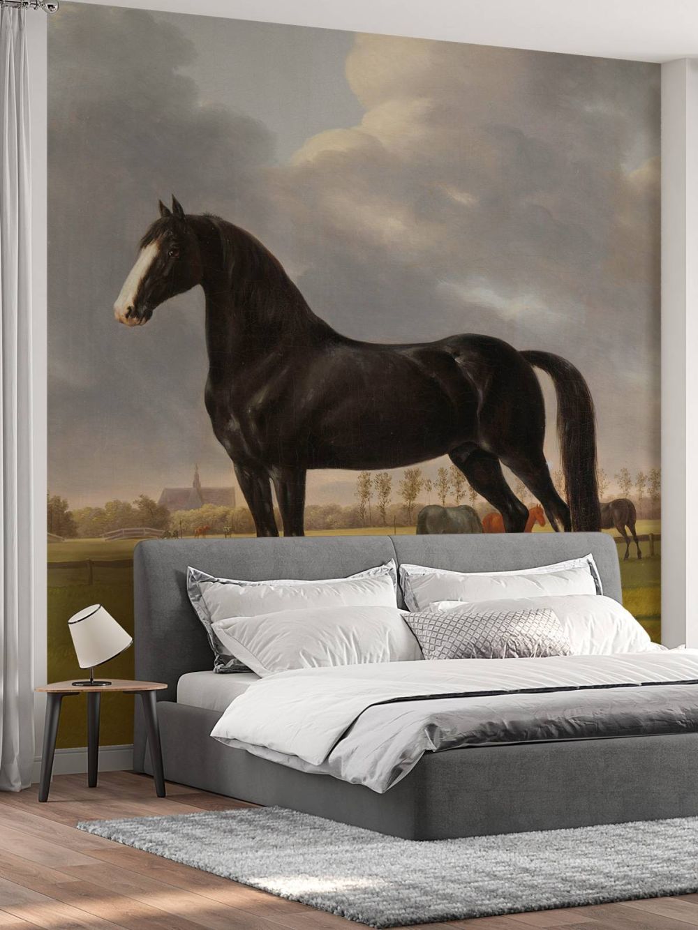 Fotobehang paard. De harddraver De Vlugge