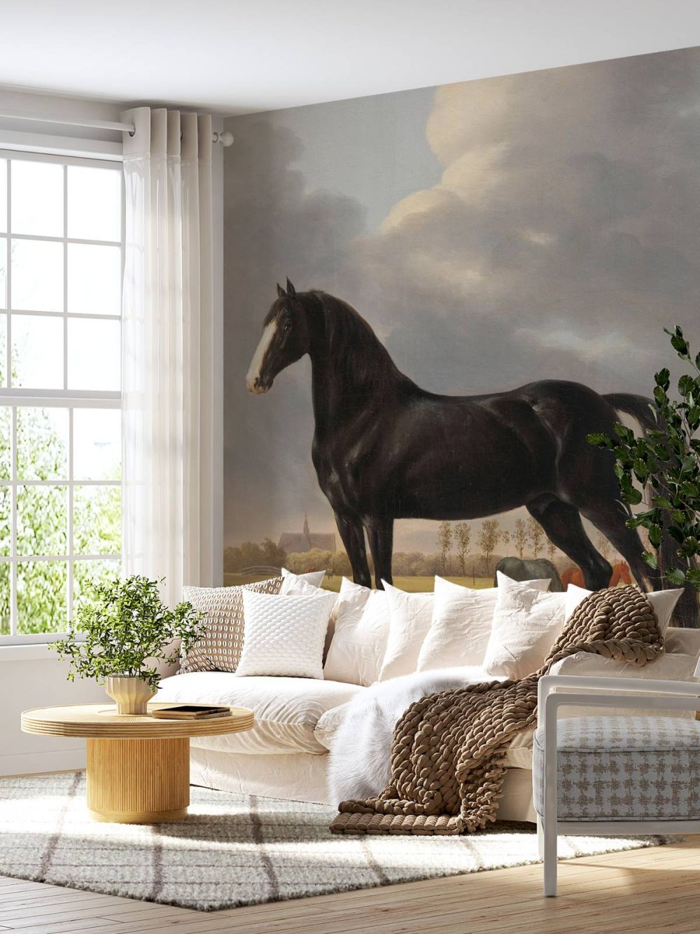 Fotobehang paard. De harddraver De Vlugge