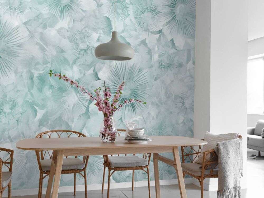 Botanical Watercolor Elegance Icy Mint