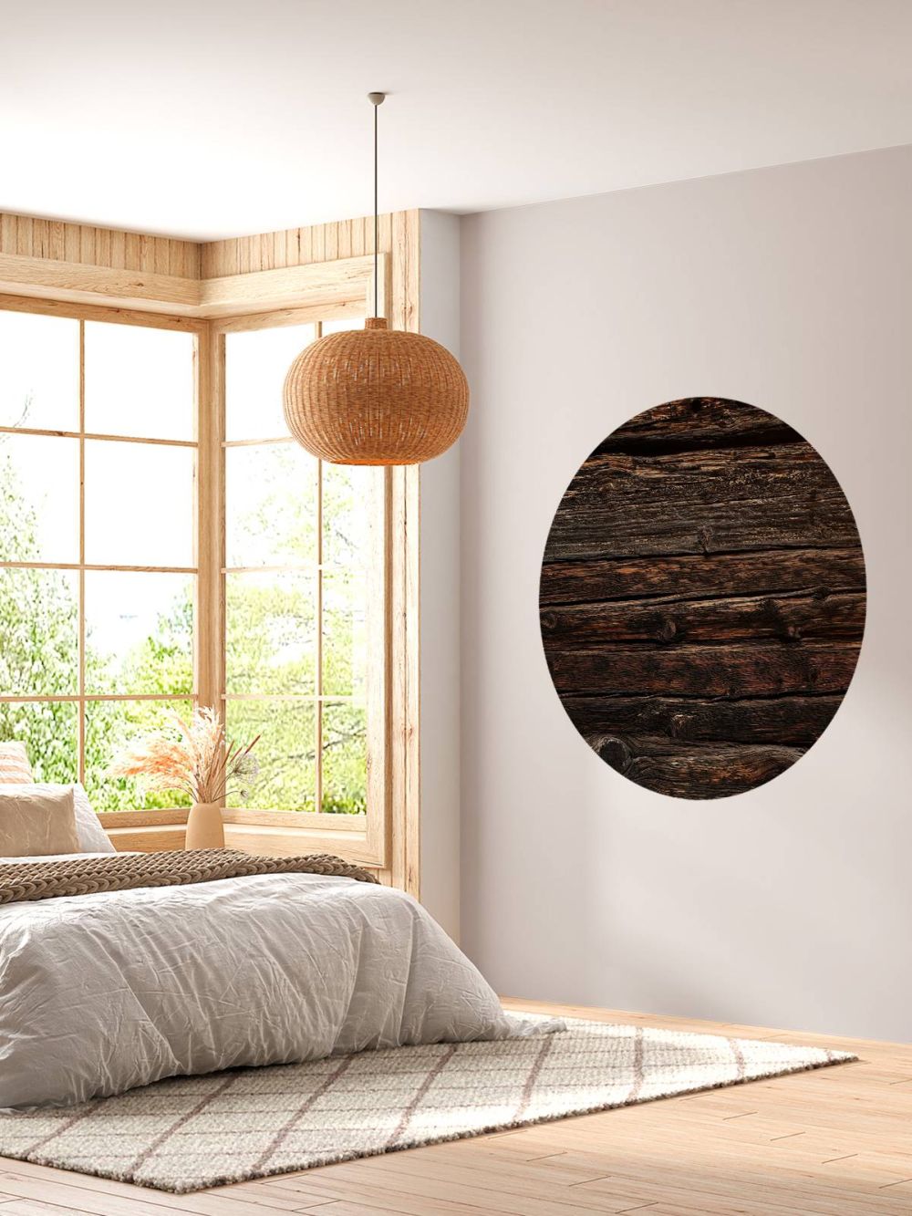Donker oud horizontaal hout