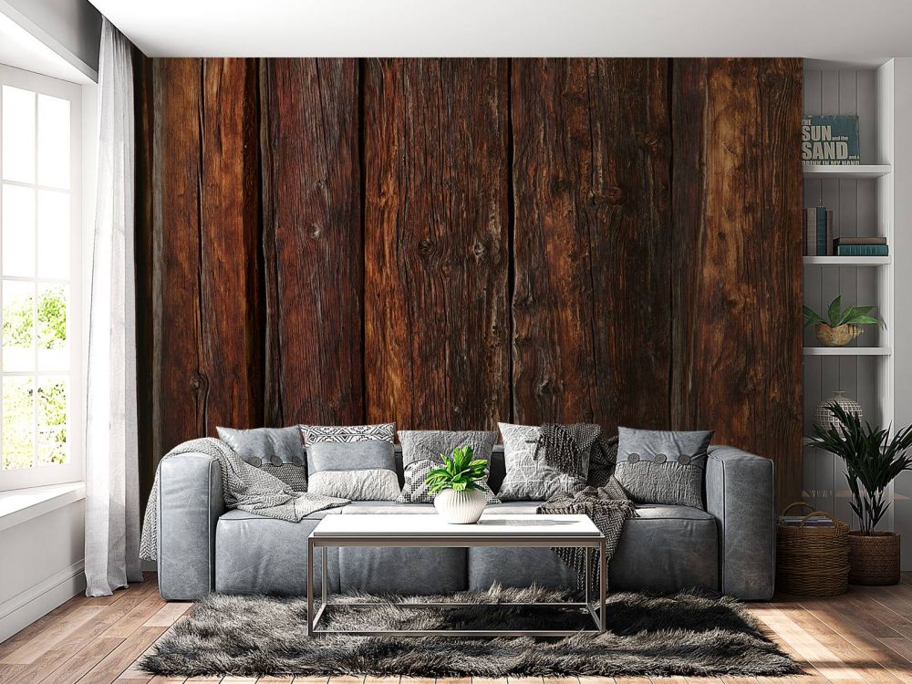 Gebrand verticaal hout