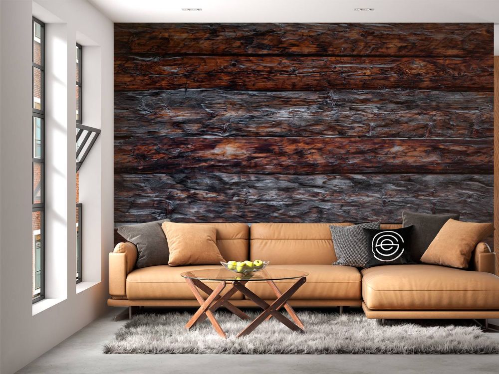 Ruw donker hout