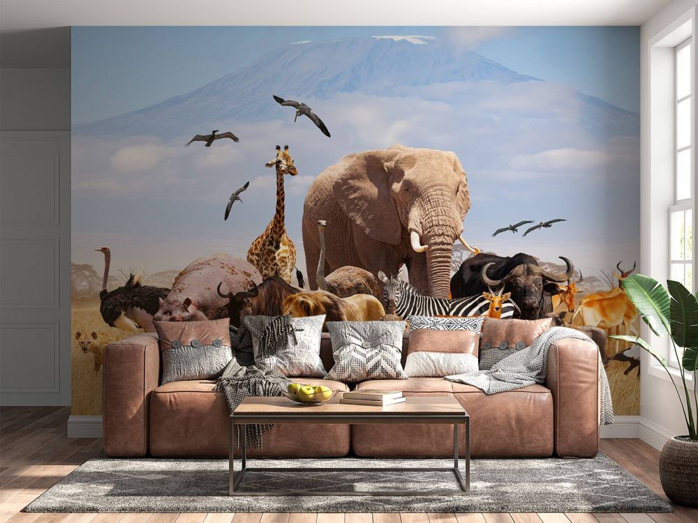 Afrikaanse dieren bij Kilimanjaro