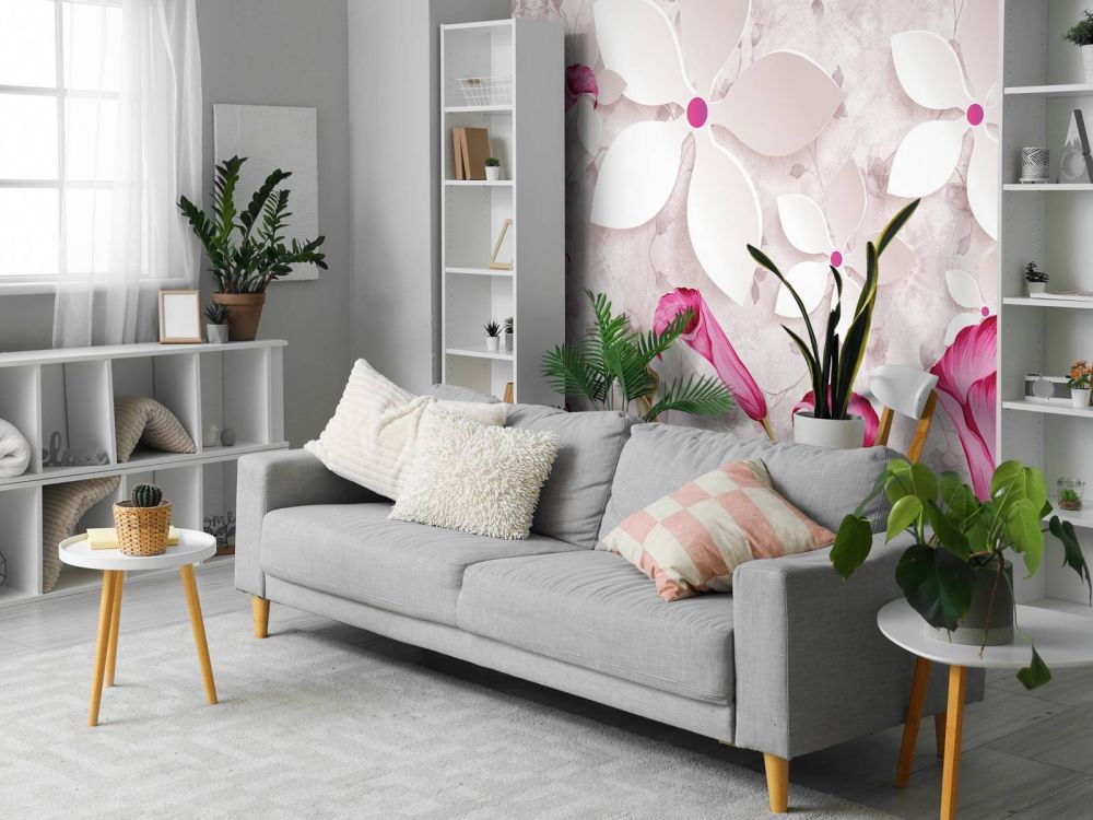 Roze witte bloemen