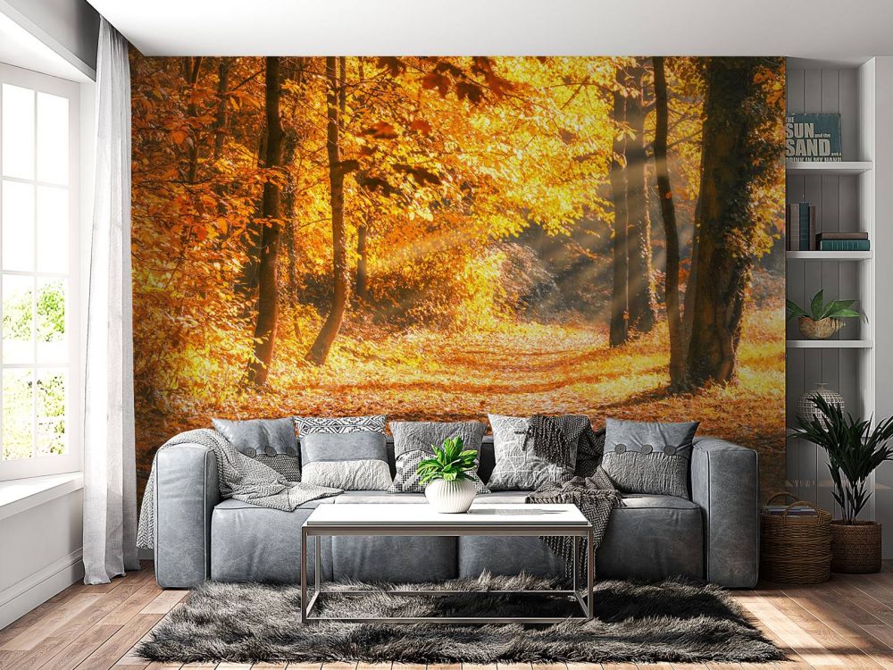 Panorama in de herfst