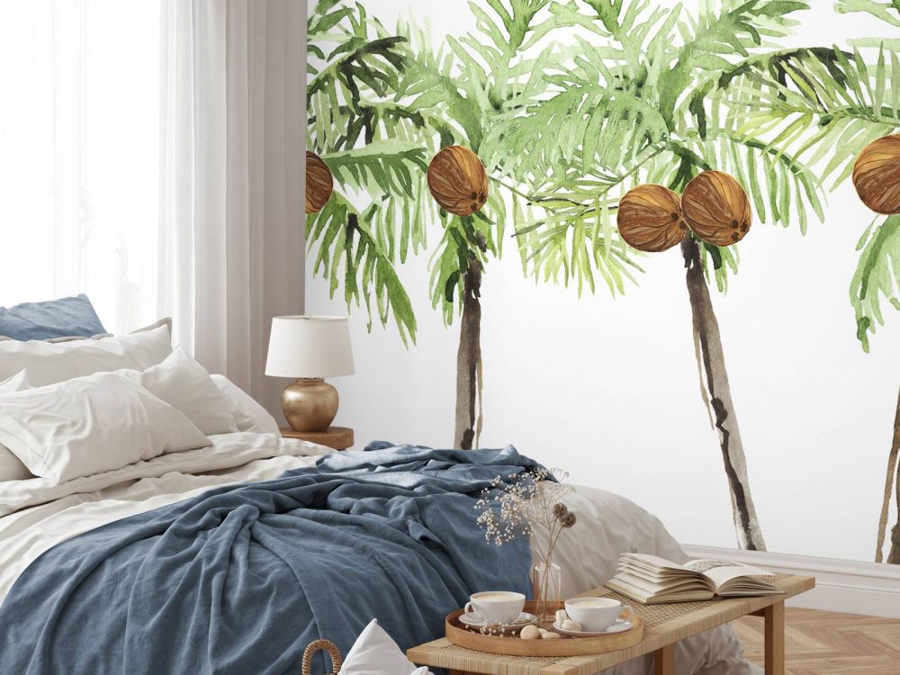 Groene palmbomen