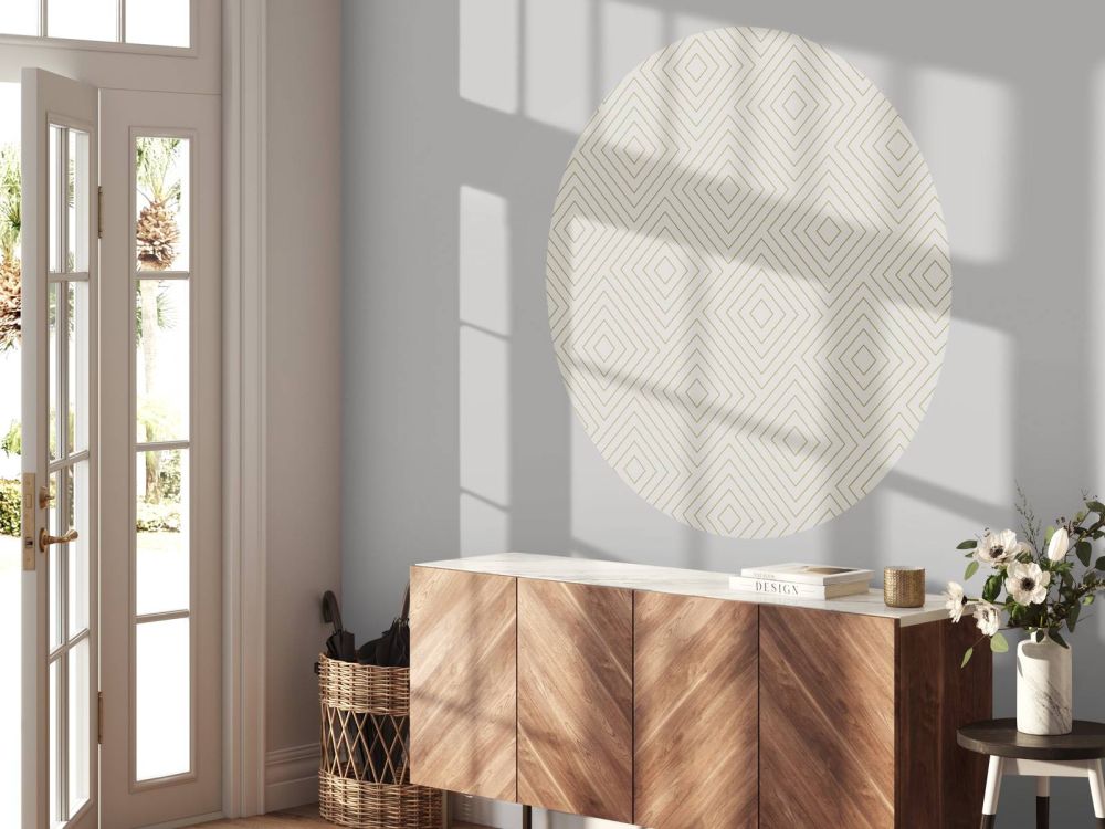 Chevron patroon, wit