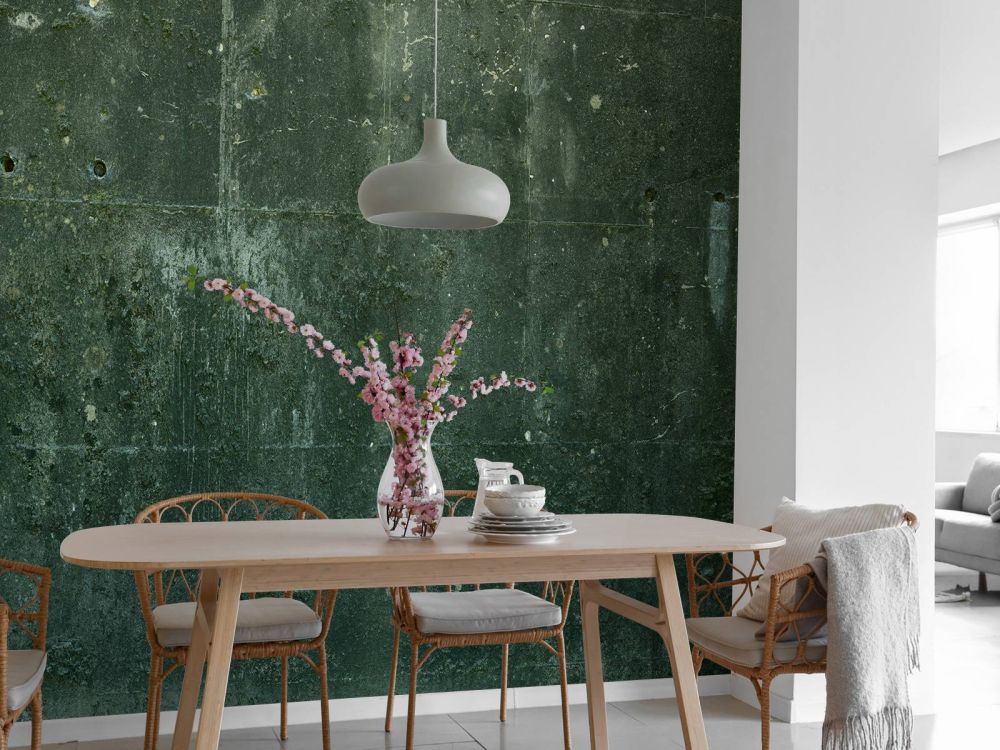 Groen betonlook