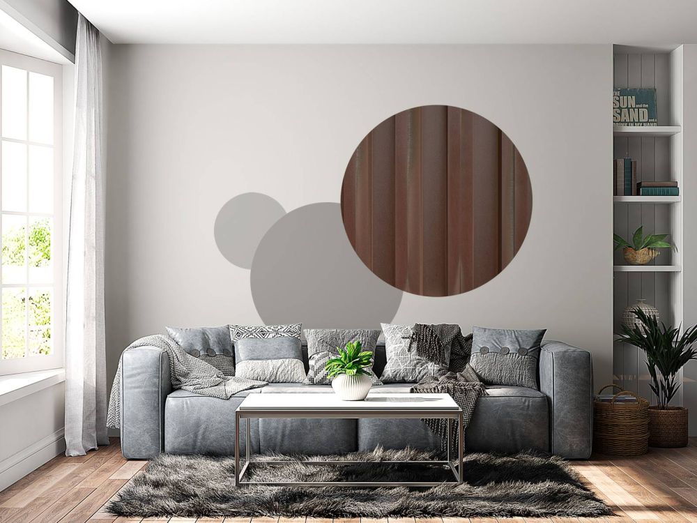 Roestige damwand 
