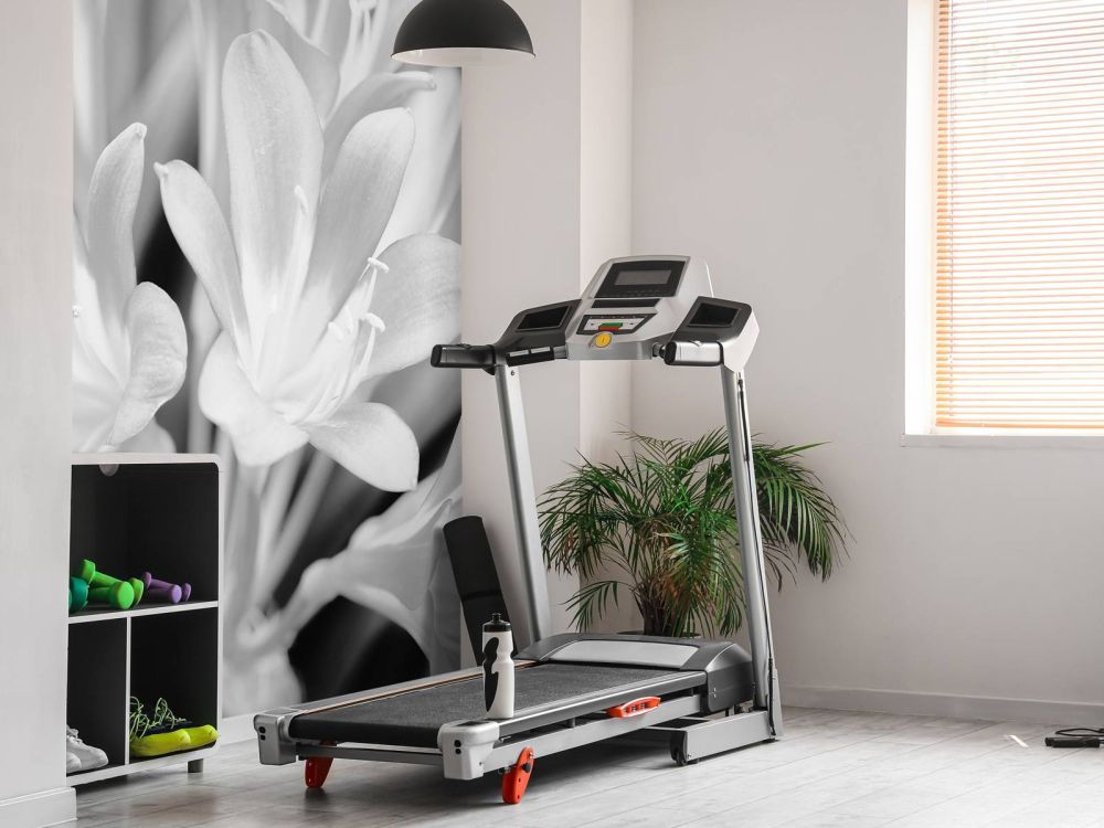 Bloemen in bloei, zwart-wit