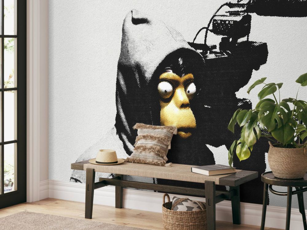 Banksy - ETTGS monkey, concrete