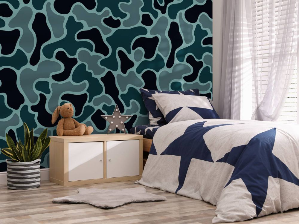 Groen grijze camouflage 
