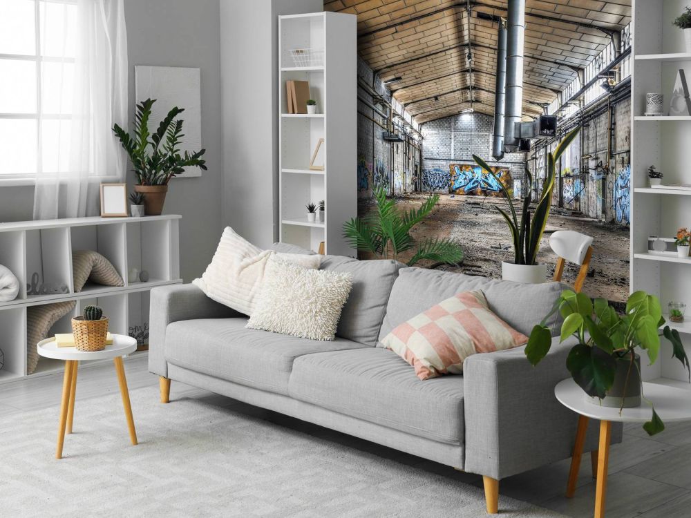 Oude verlaten fabriekshal