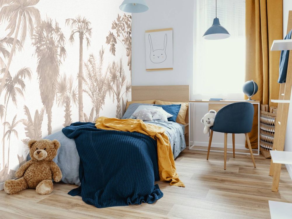 Jungle thema in taupe
