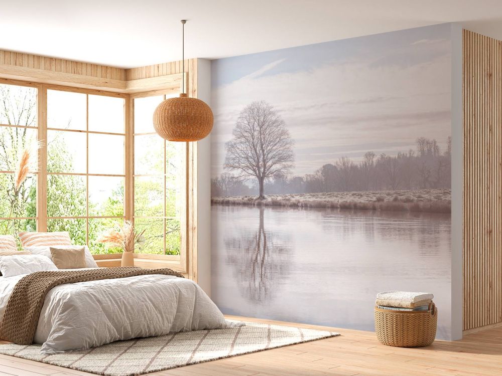 Verlaten winter landschap