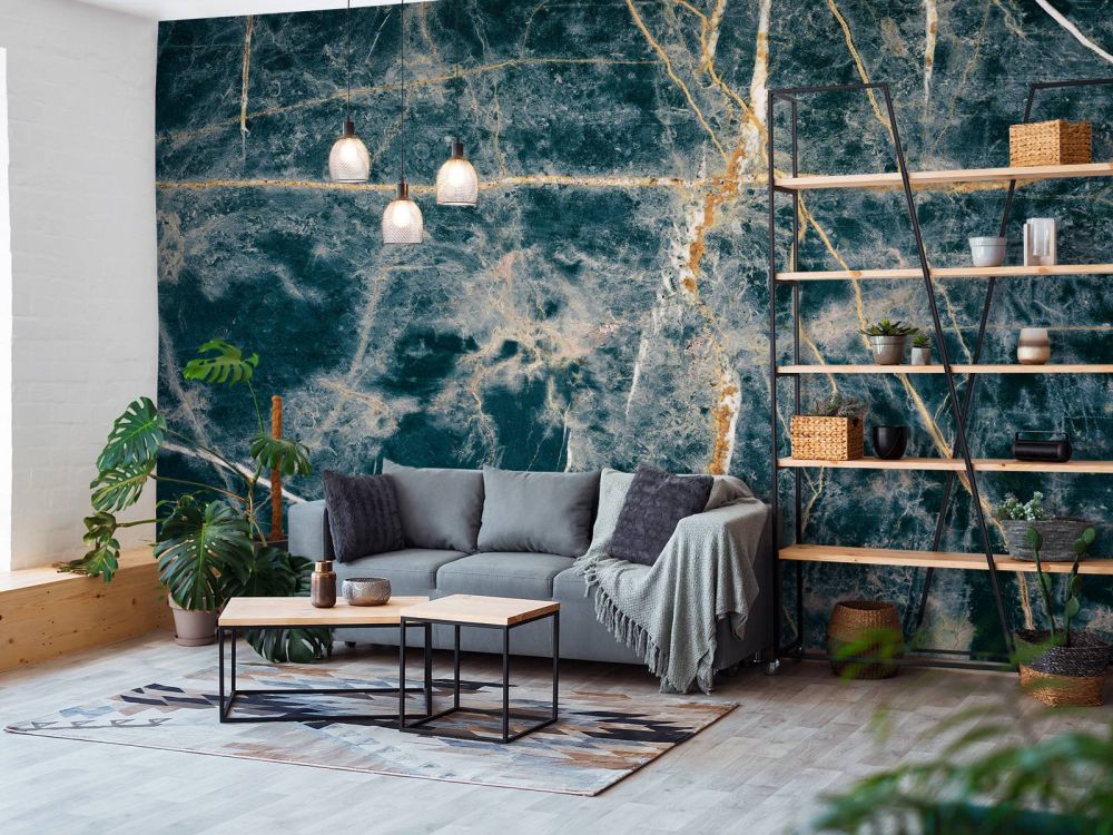 Robuust blauw marmer