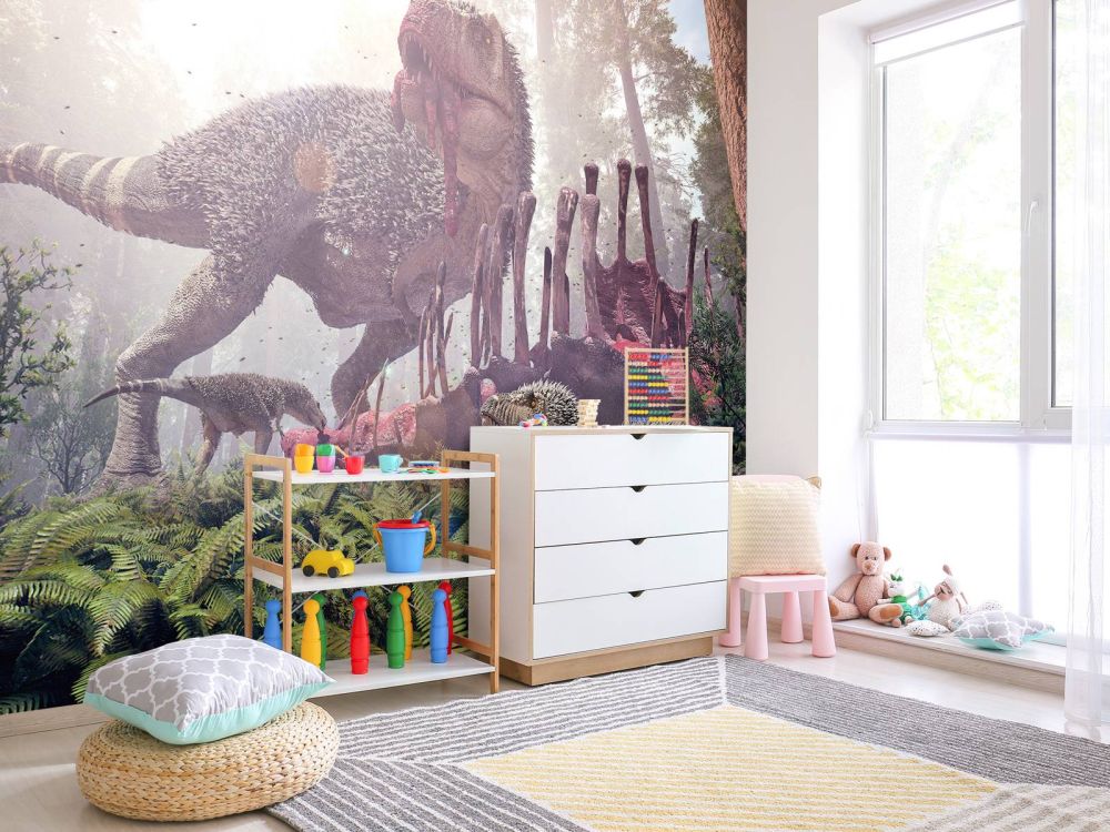 Tyrannosaurus Rex en haar jongen