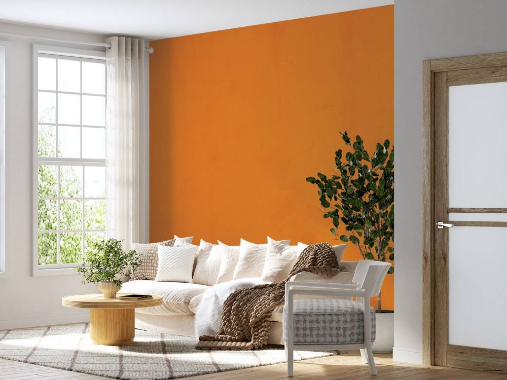 Fel oranje beton