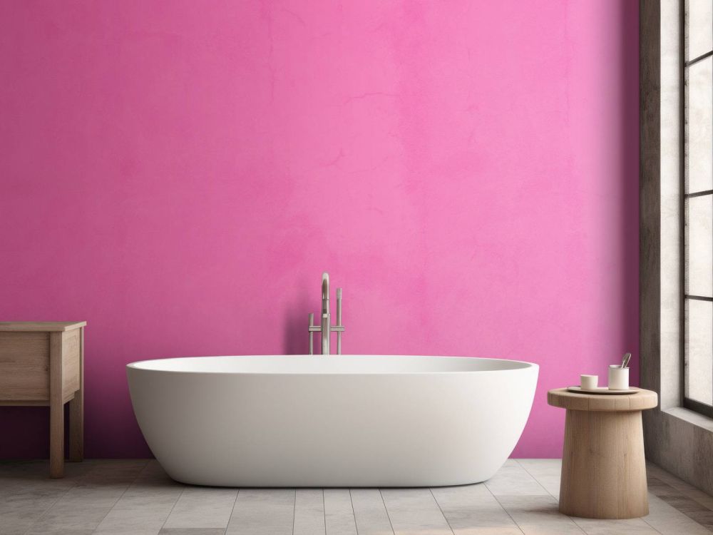 Fuchsia roze beton