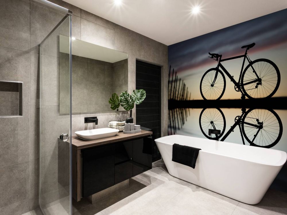 Racefiets bij zonsondergang
