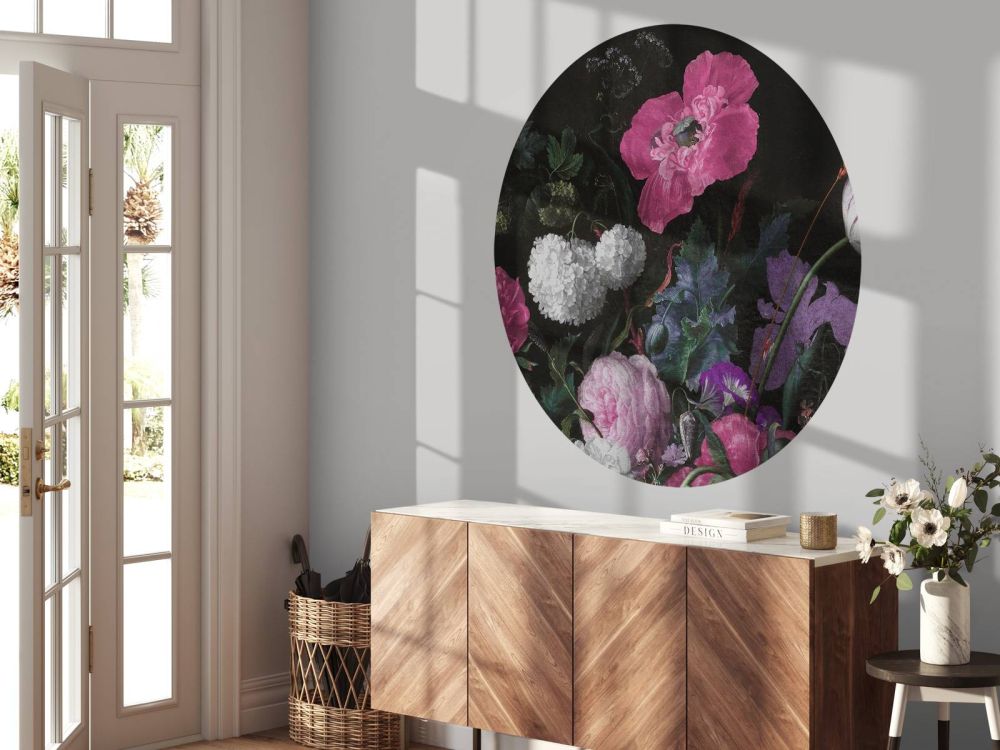 Baroque bloemen stilleven - moody pink