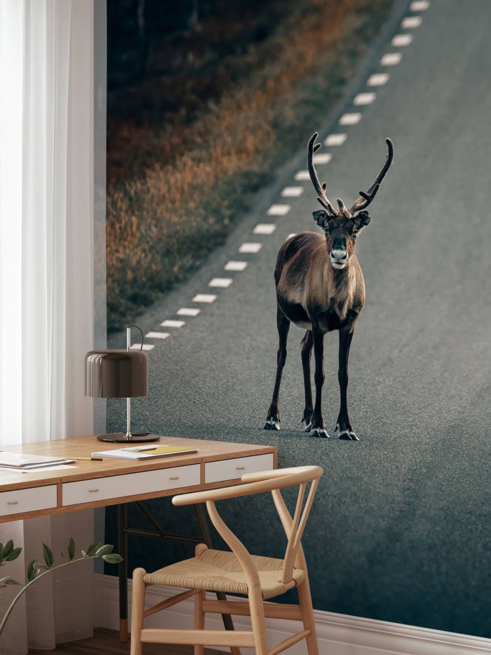 Rendieren op de weg
