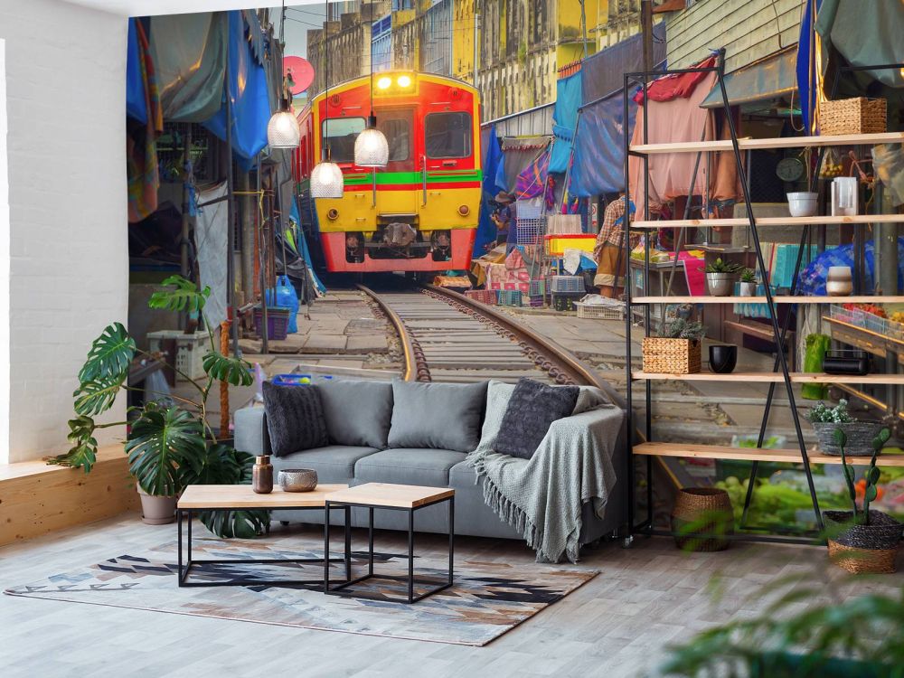 Trein op de markt
