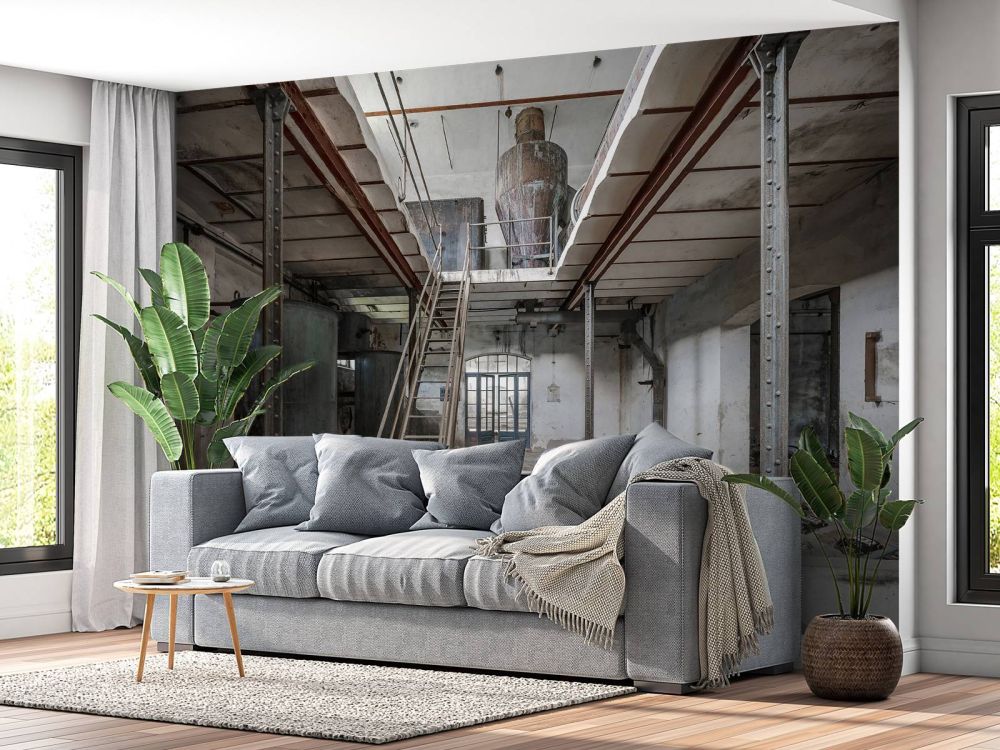 Verlaten oude fabriekshal